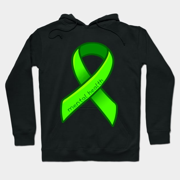 Mental Health Awareness Ribbon Hoodie by leashonlife